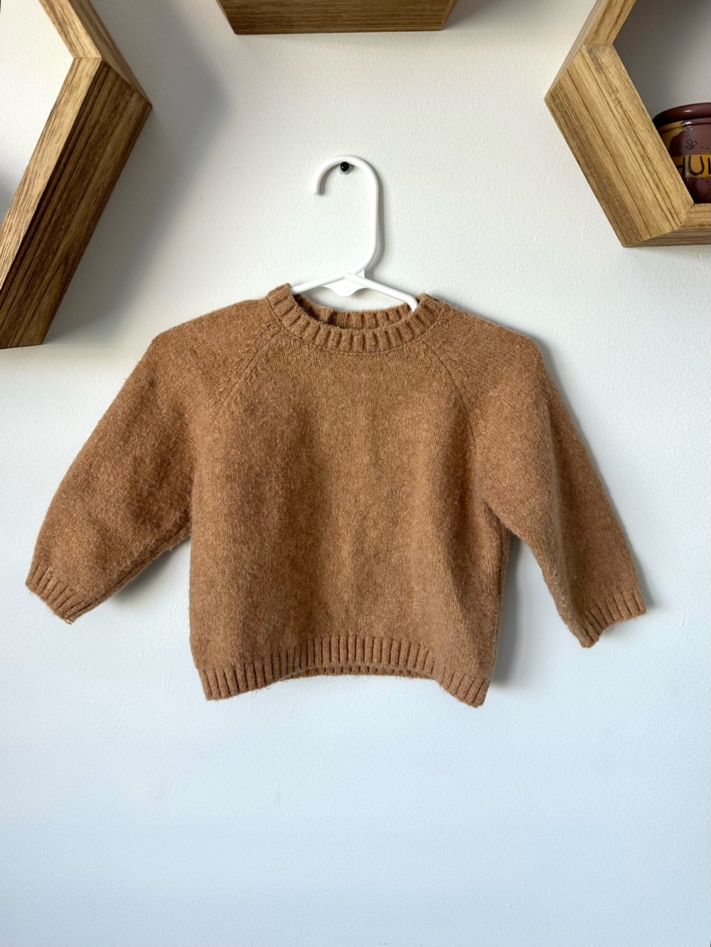 Zara infant  camel color Crewneck Sweater